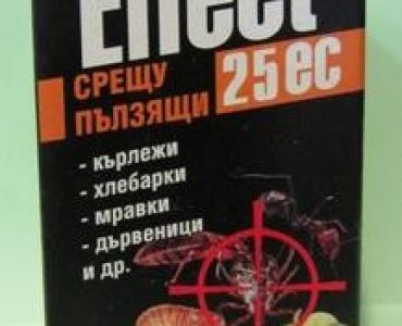 Ефект 25 ЕК за летящи и пълзящи насекоми